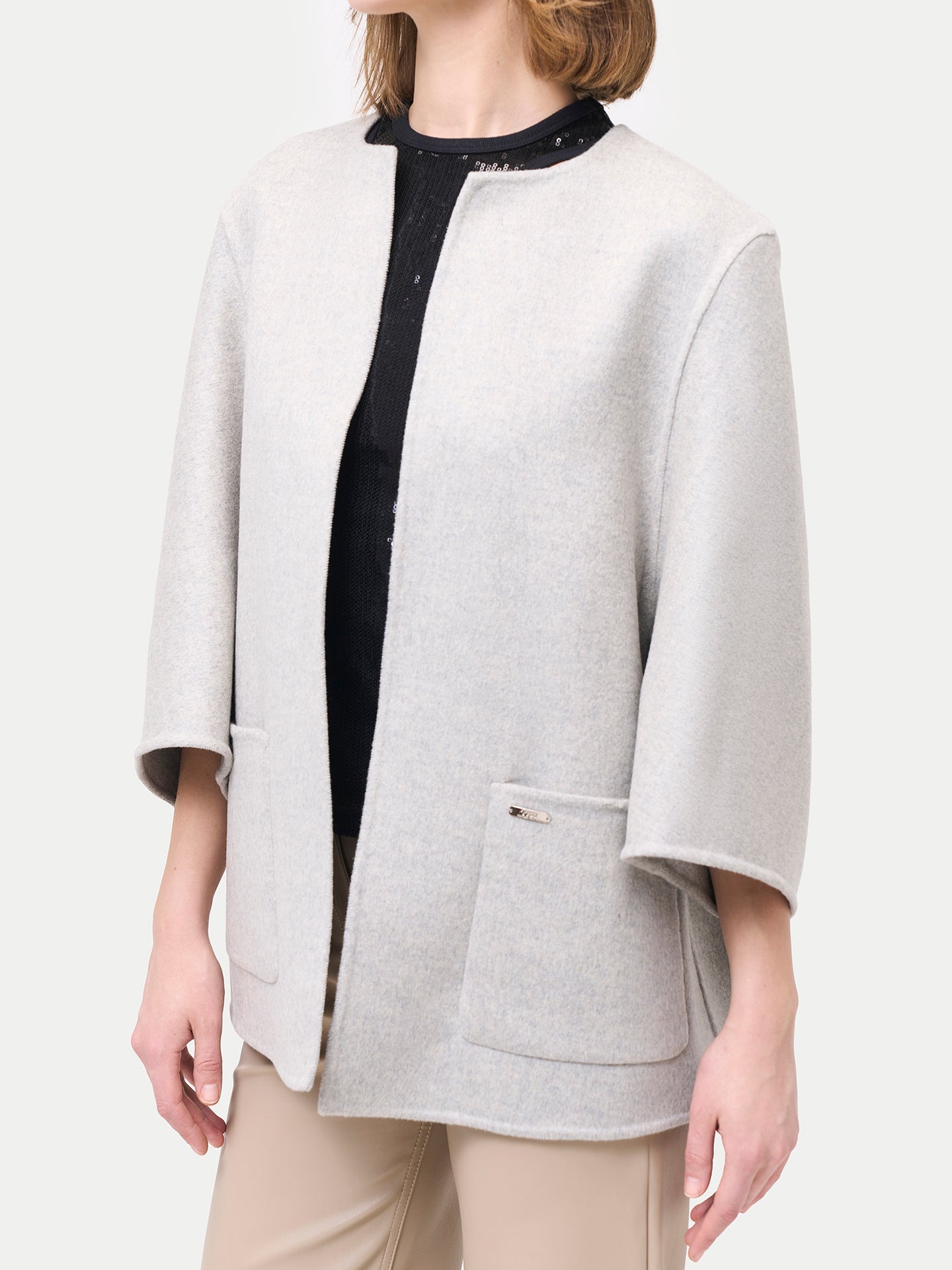  Veste Poncho en cachemire avec poches | GOBI Cashmere