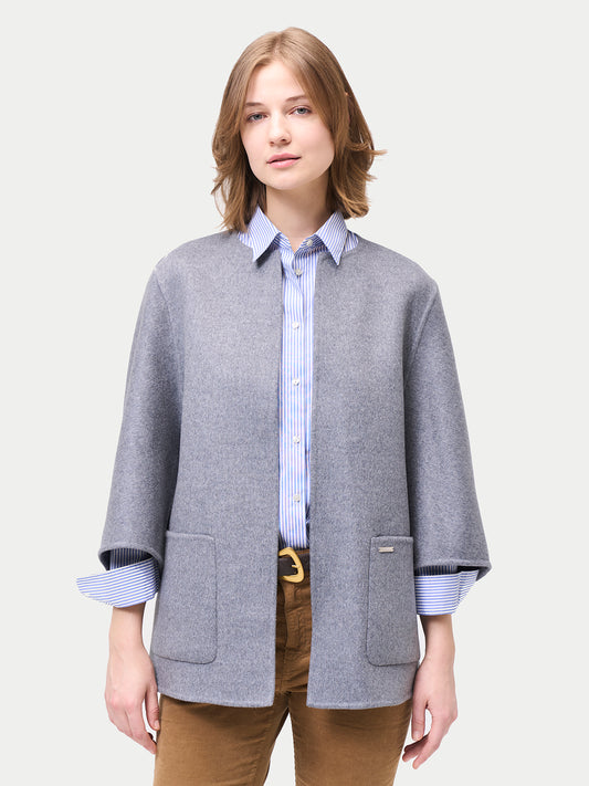 Veste Poncho en cachemire avec poches | GOBI Cashmere