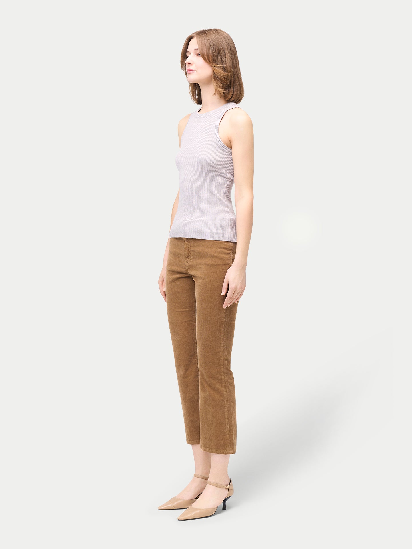 Débardeur côtelé de qualité pour femmes | GOBI Cashmere