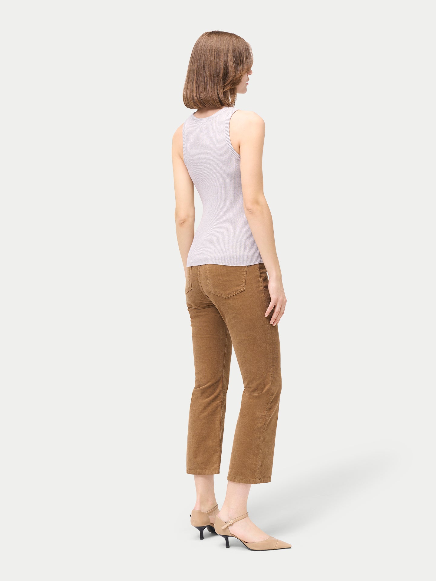 Débardeur côtelé de qualité pour femmes | GOBI Cashmere