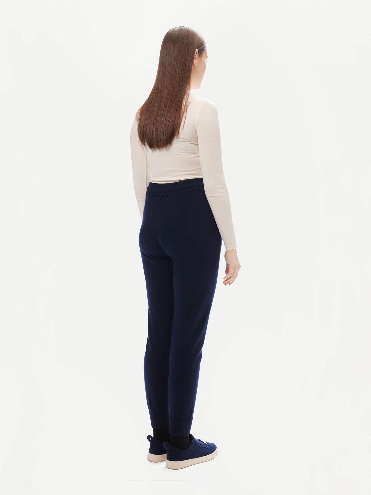 Jogging femme en Cachemire pour femmes Marin - Gobi Cashmere