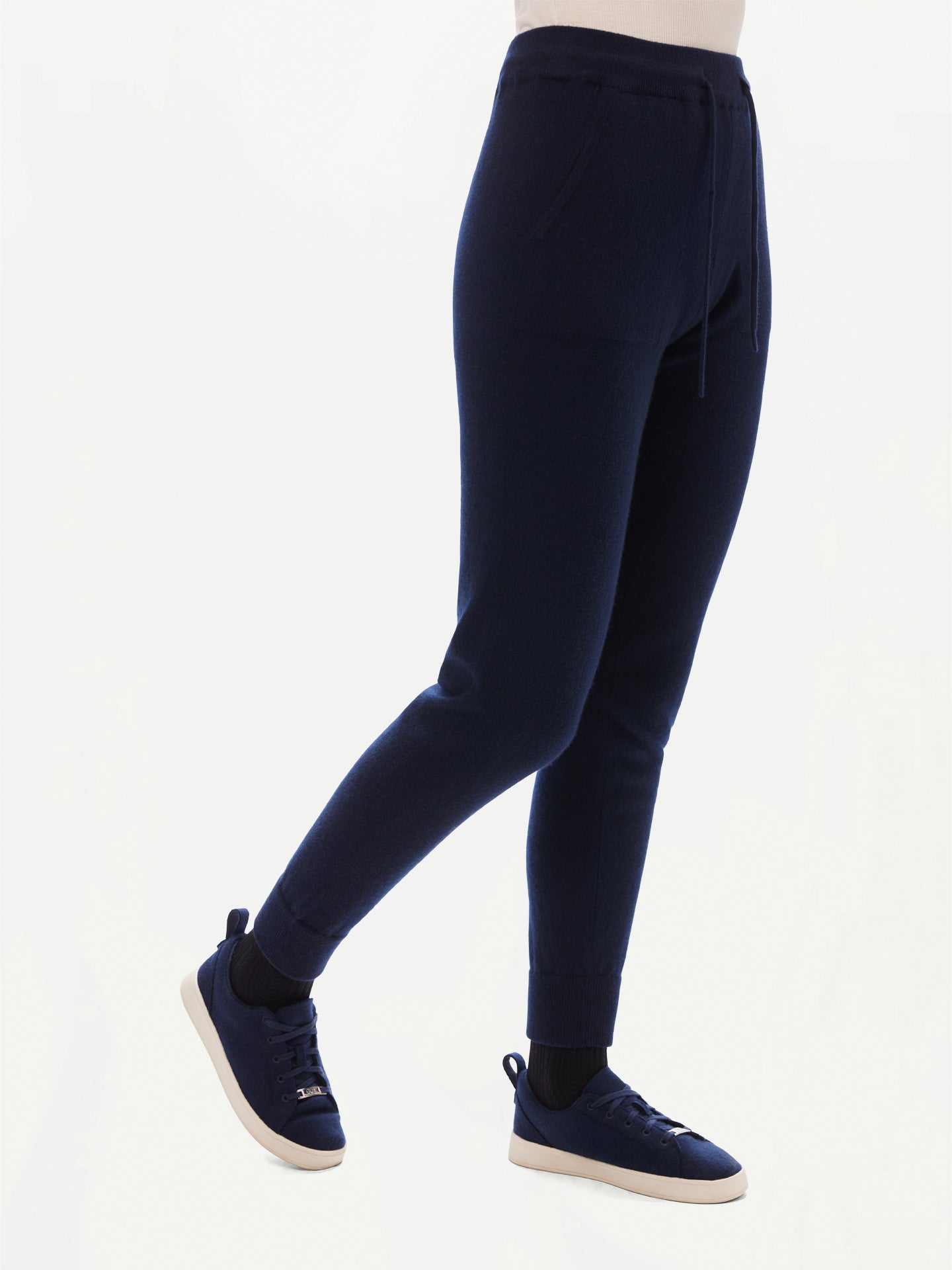 Jogging femme en Cachemire pour femmes Marin - Gobi Cashmere