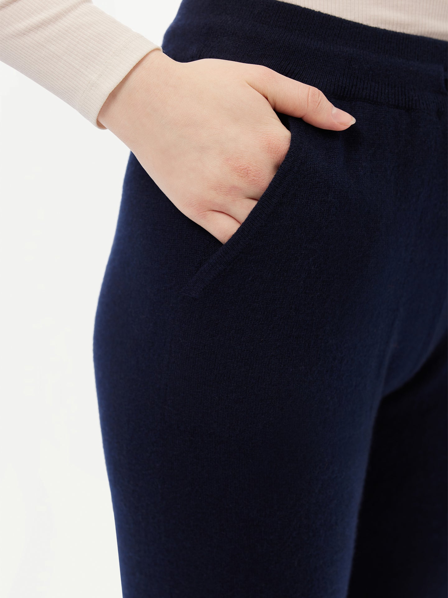 Jogging femme en Cachemire pour femmes Marin - Gobi Cashmere