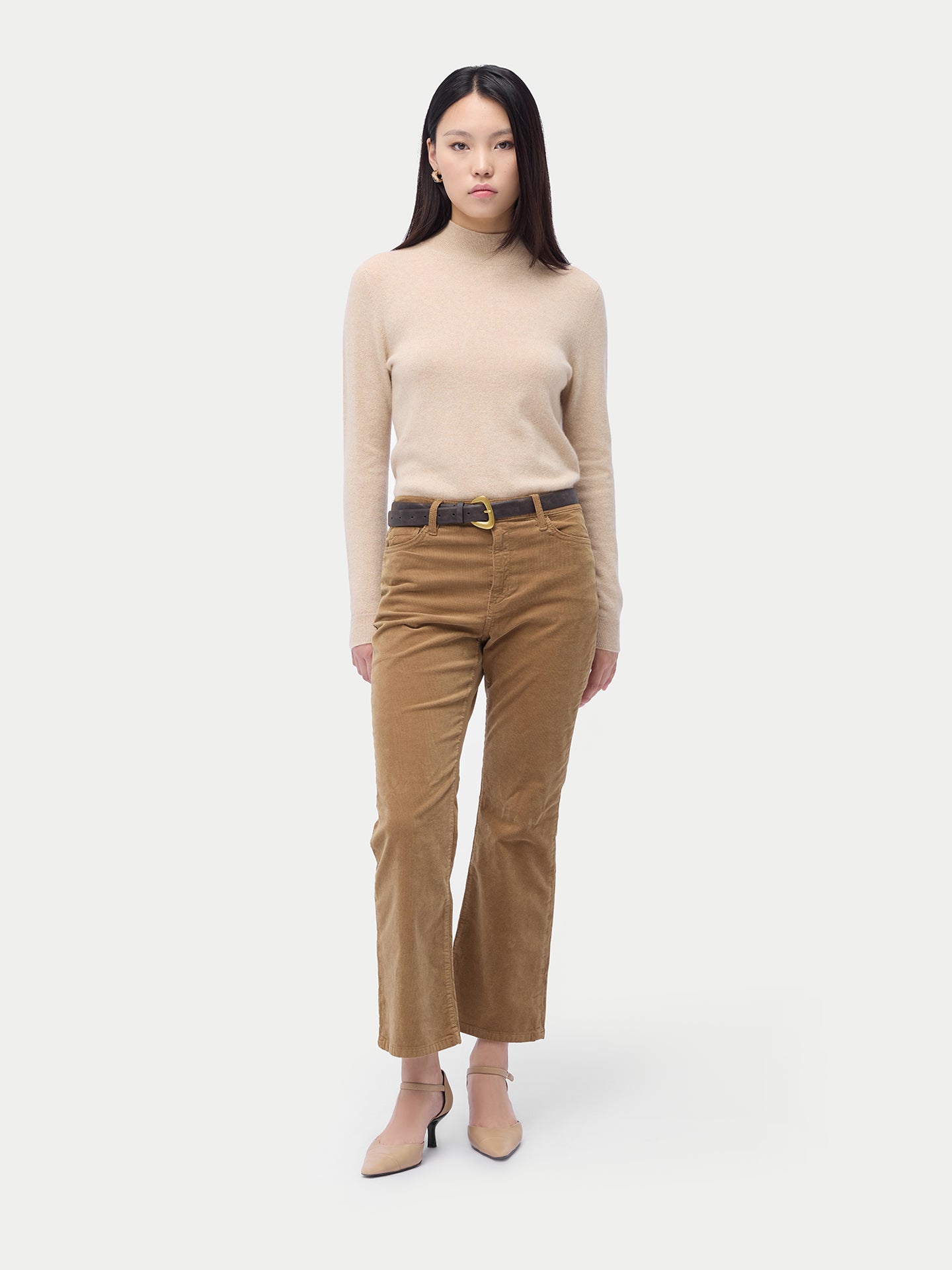 Pull col haut en cachemire Essential pour femmes Couleur Organique