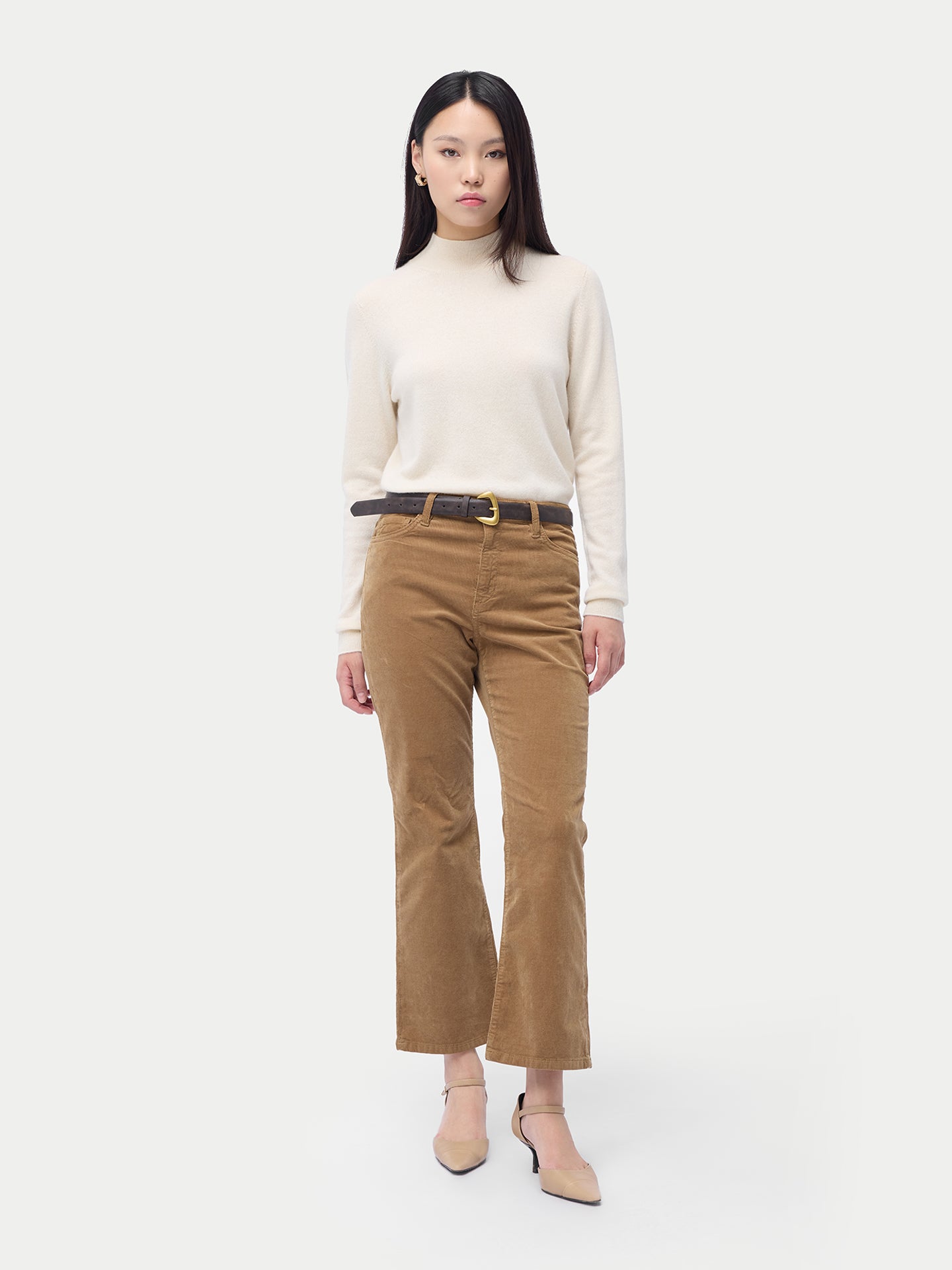 Pull col haut en cachemire Essential pour femmes Couleur Organique