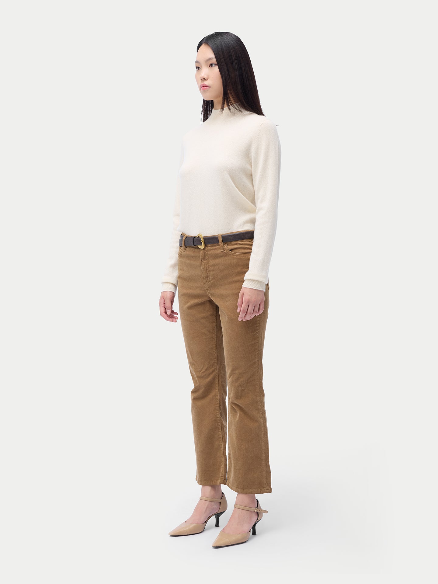 Pull col haut en cachemire Essential pour femmes Couleur Organique