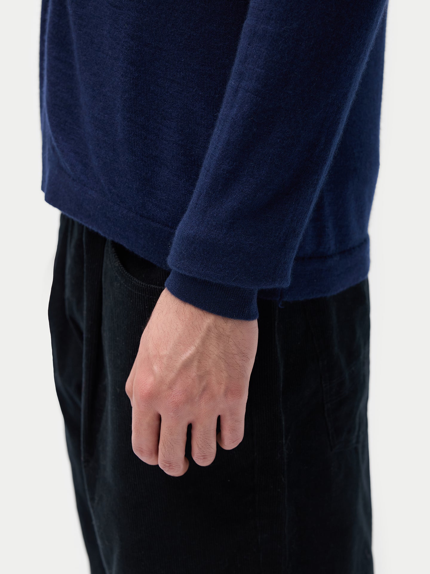 Cardigan à col roulé en cachemire et soie