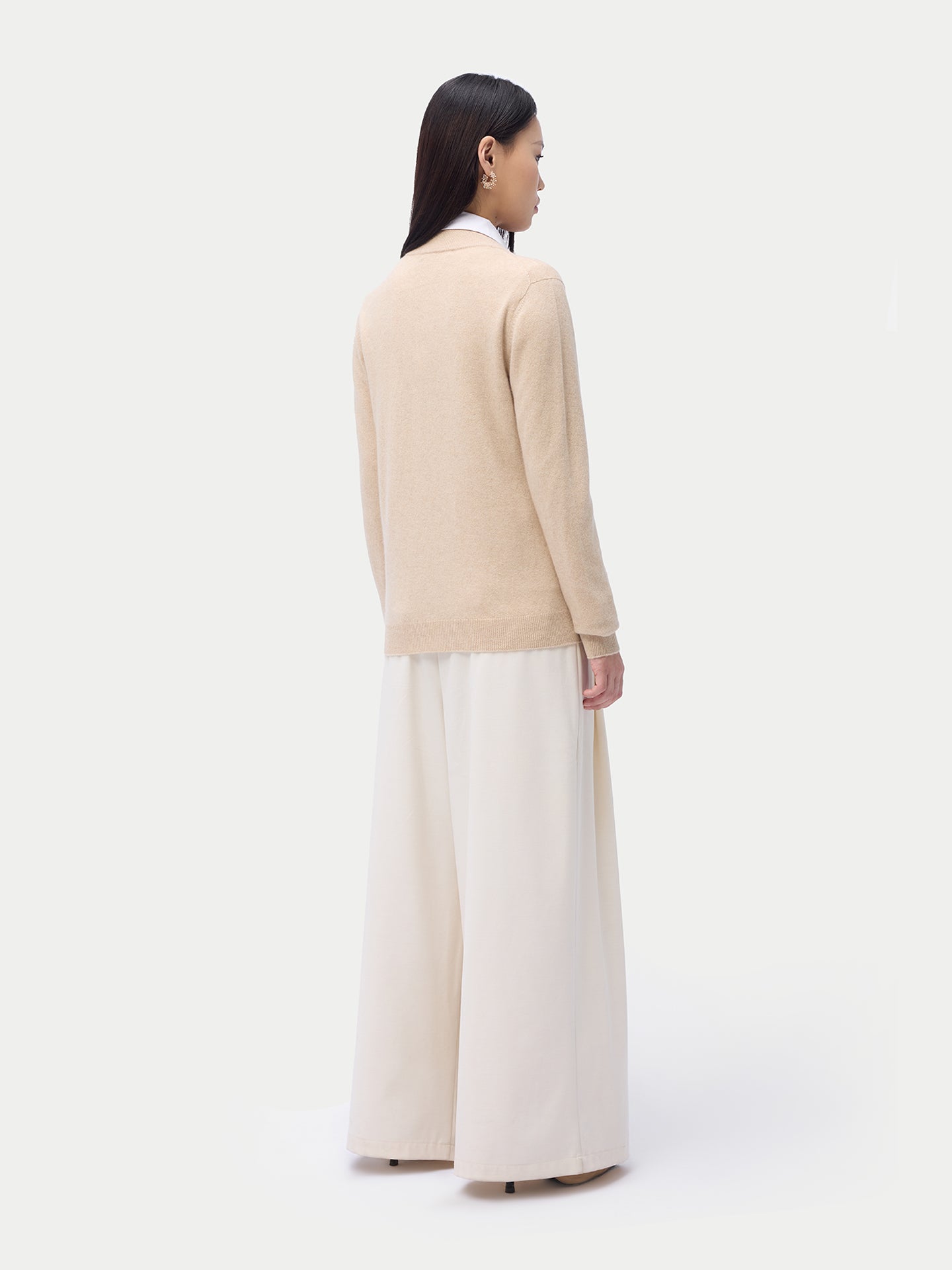Cardigan zippé en cachemire Essential pour femmes