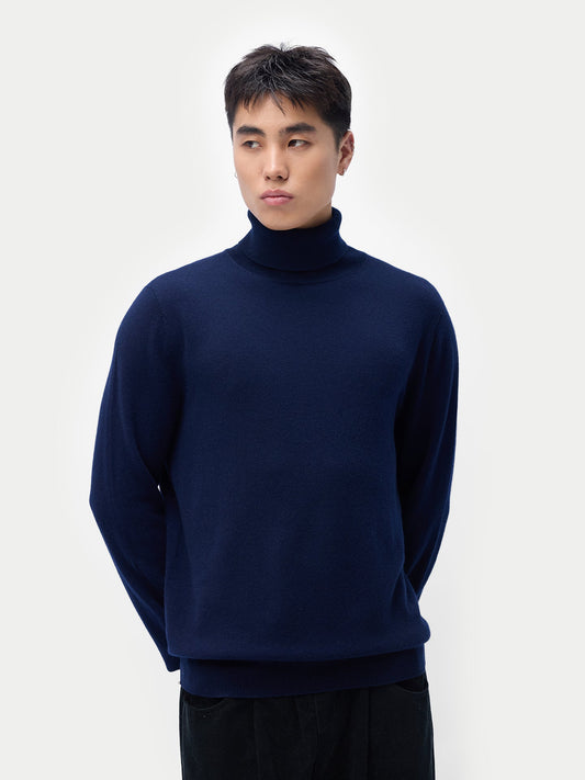 Pull col roulé en cachemire Essential pour hommes