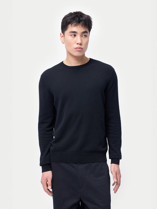 Pull col rond en cachemire Essential pour hommes