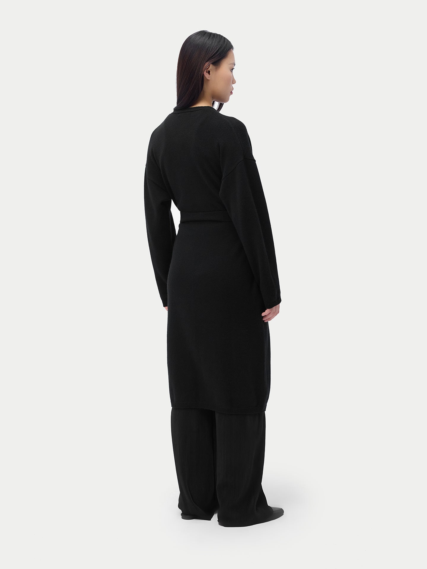 Robe longue de maternité en cachemire