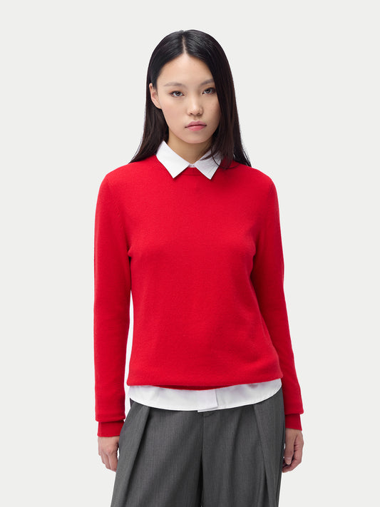 Pull col rond en cachemire Essential pour femmes