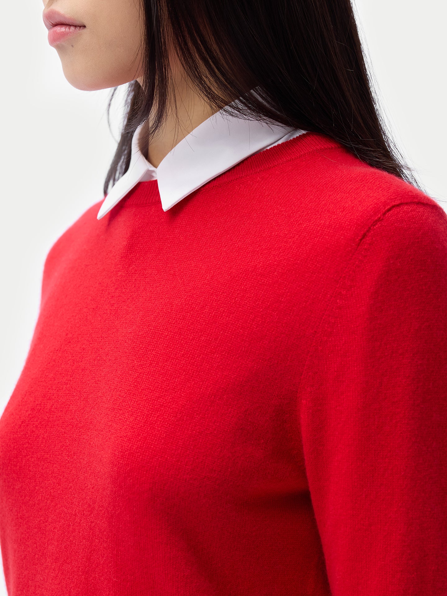 Pull col rond en cachemire Essential pour femmes