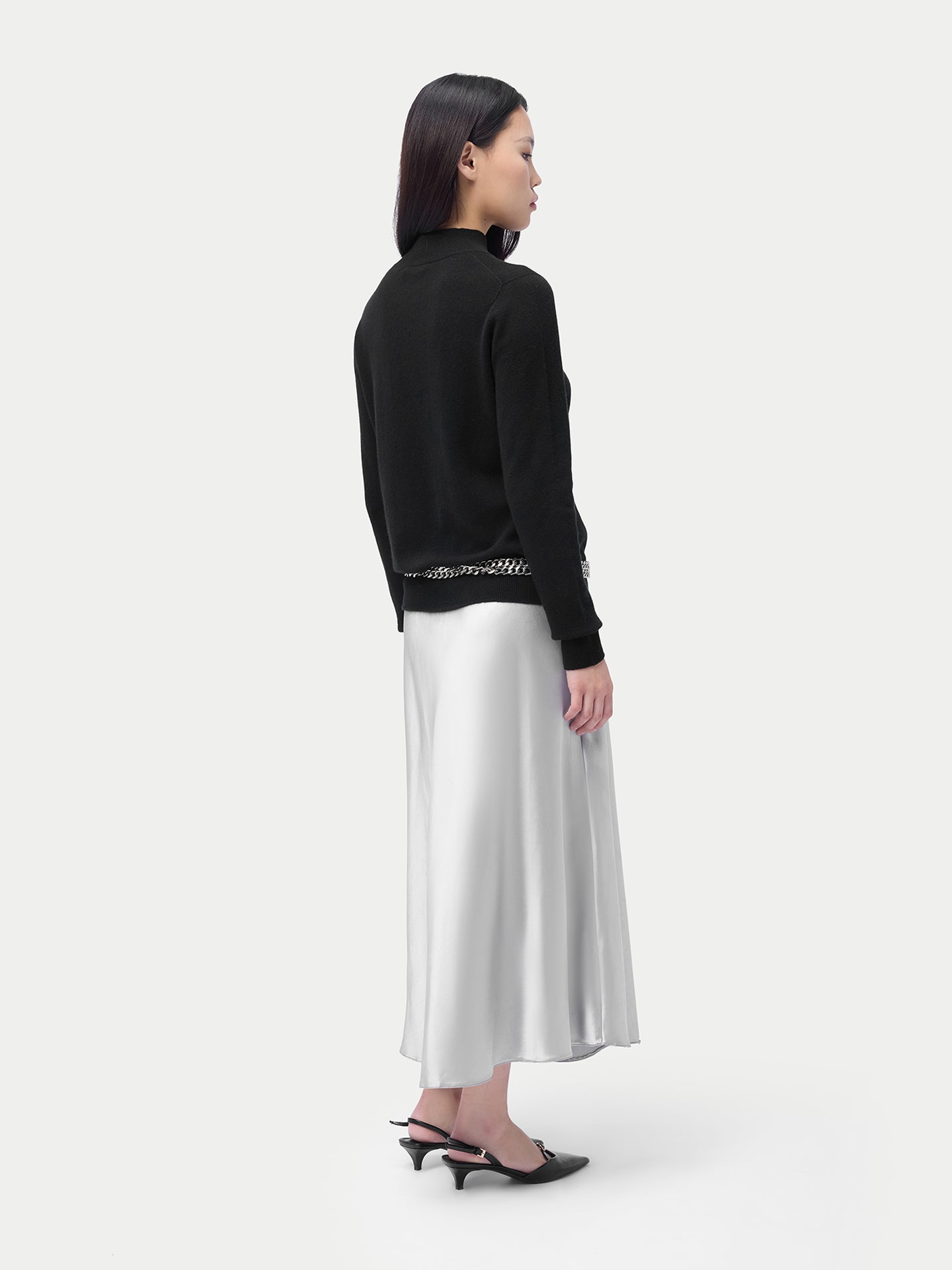 Pull col haut en cachemire Essential pour femmes