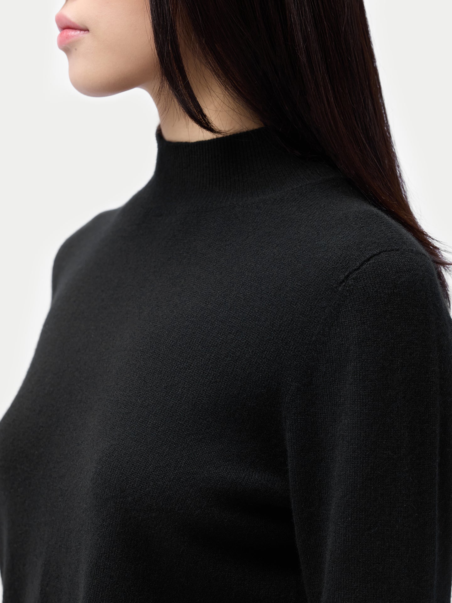 Pull col haut en cachemire Essential pour femmes