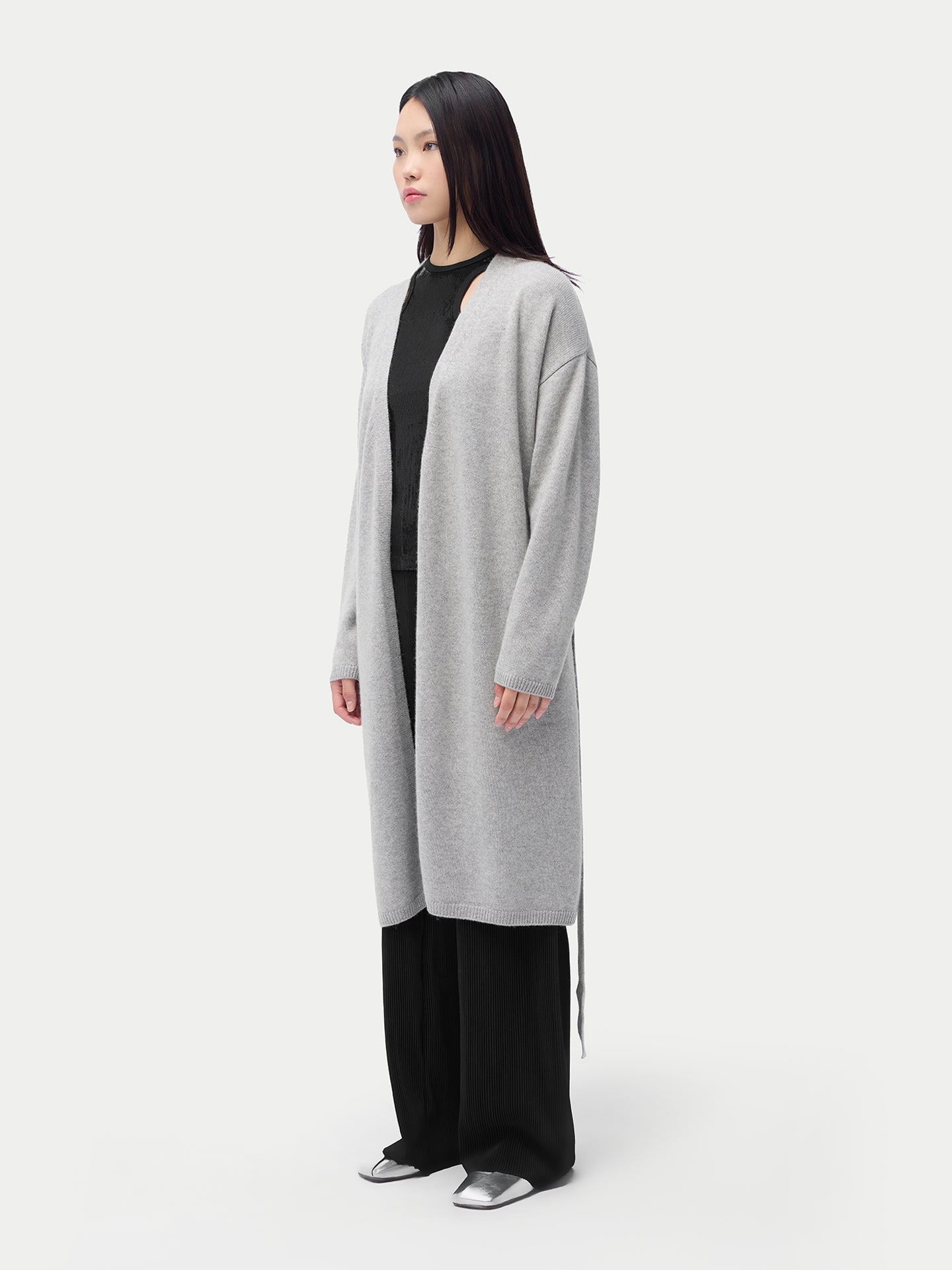 Robe longue de maternité en cachemire
