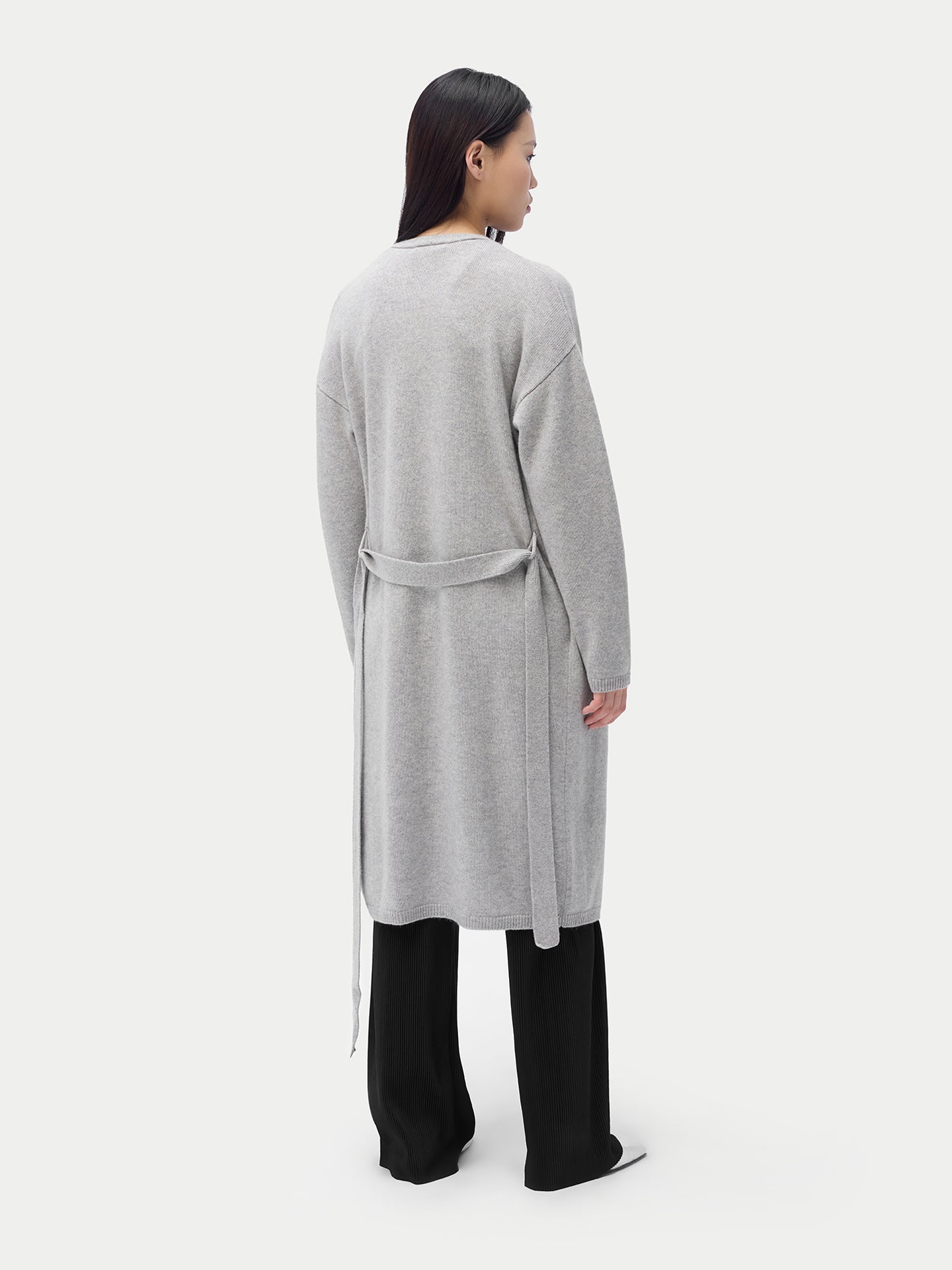 Robe longue de maternité en cachemire