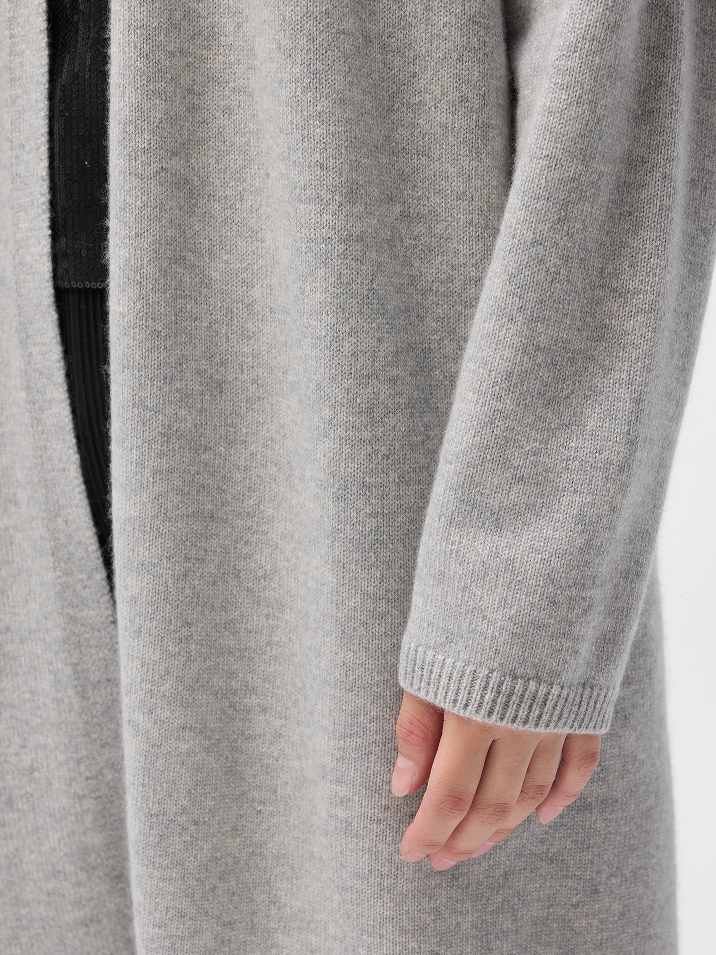 Robe longue de maternité en cachemire