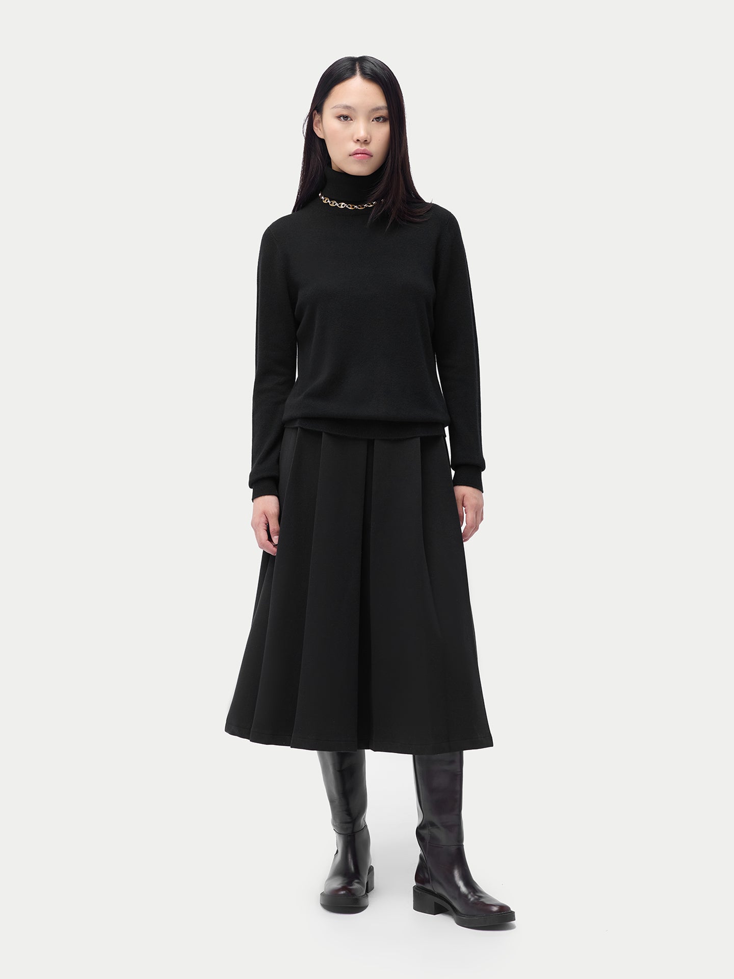 Pull col roulé en cachemire Essential pour femmes