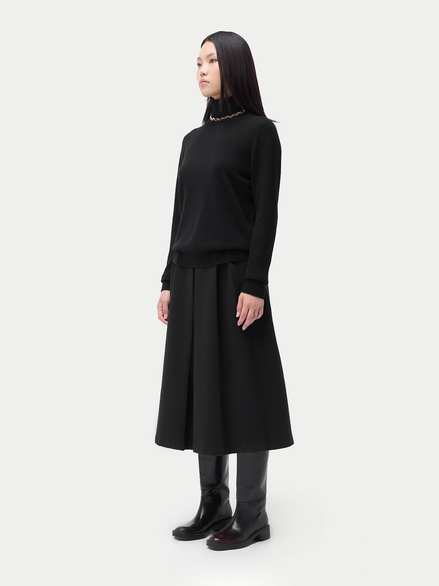 Pull col roulé en cachemire Essential pour femmes