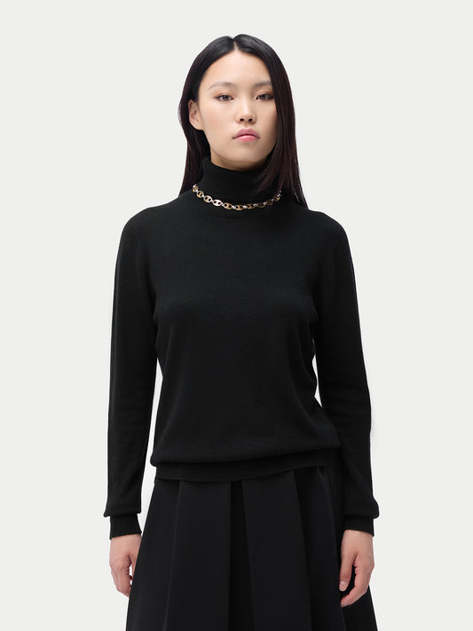 Pull col roulé en cachemire Essential pour femmes