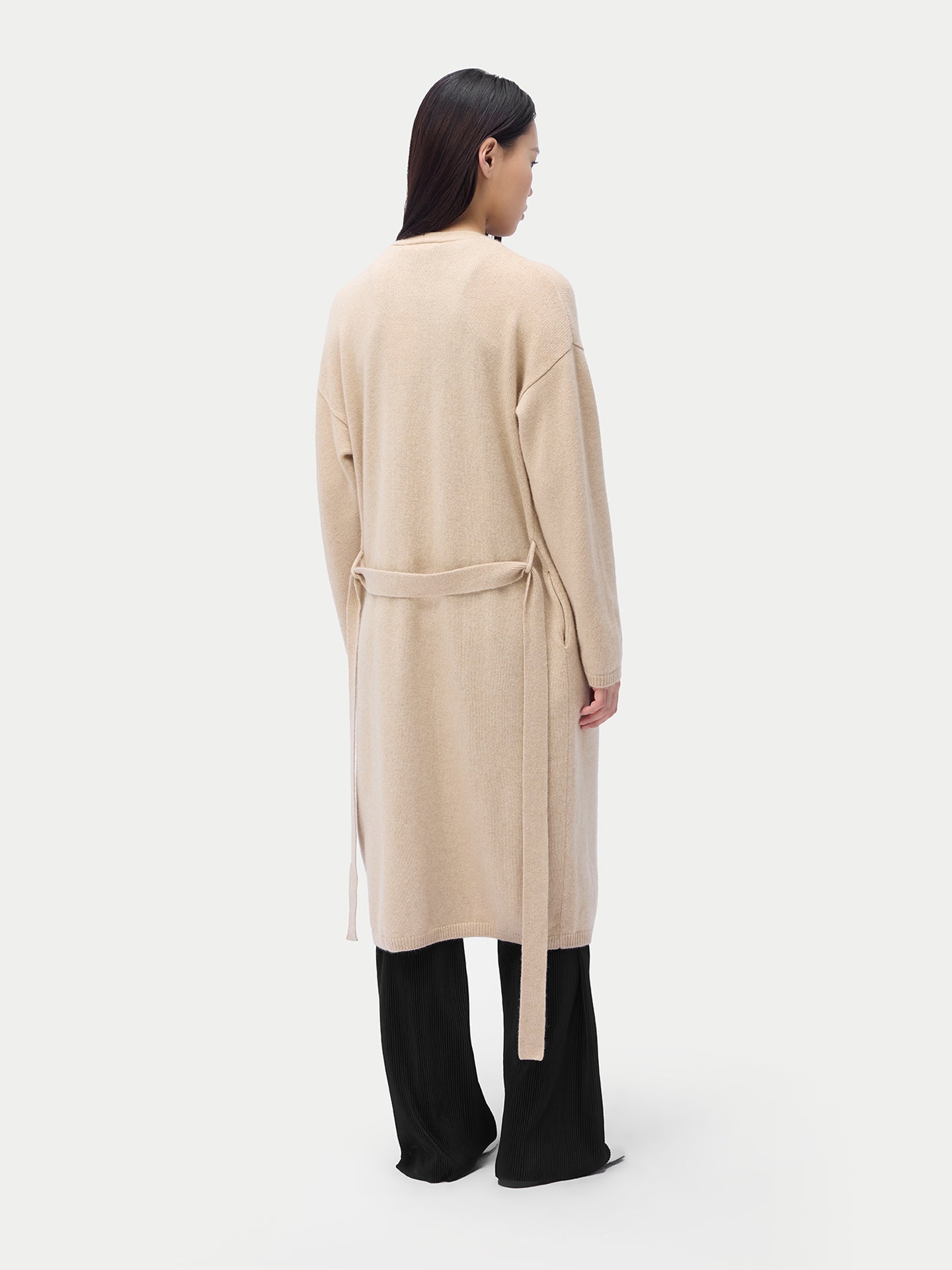 Robe longue de maternité en cachemire