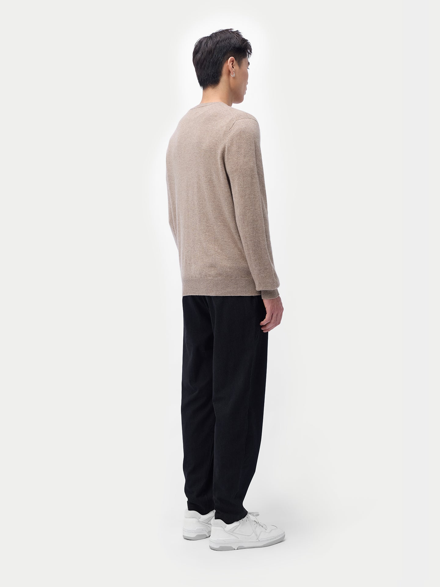 Pull col rond en cachemire Essential pour hommes