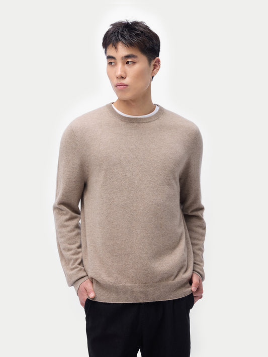 Pull col rond en cachemire Essential pour hommes