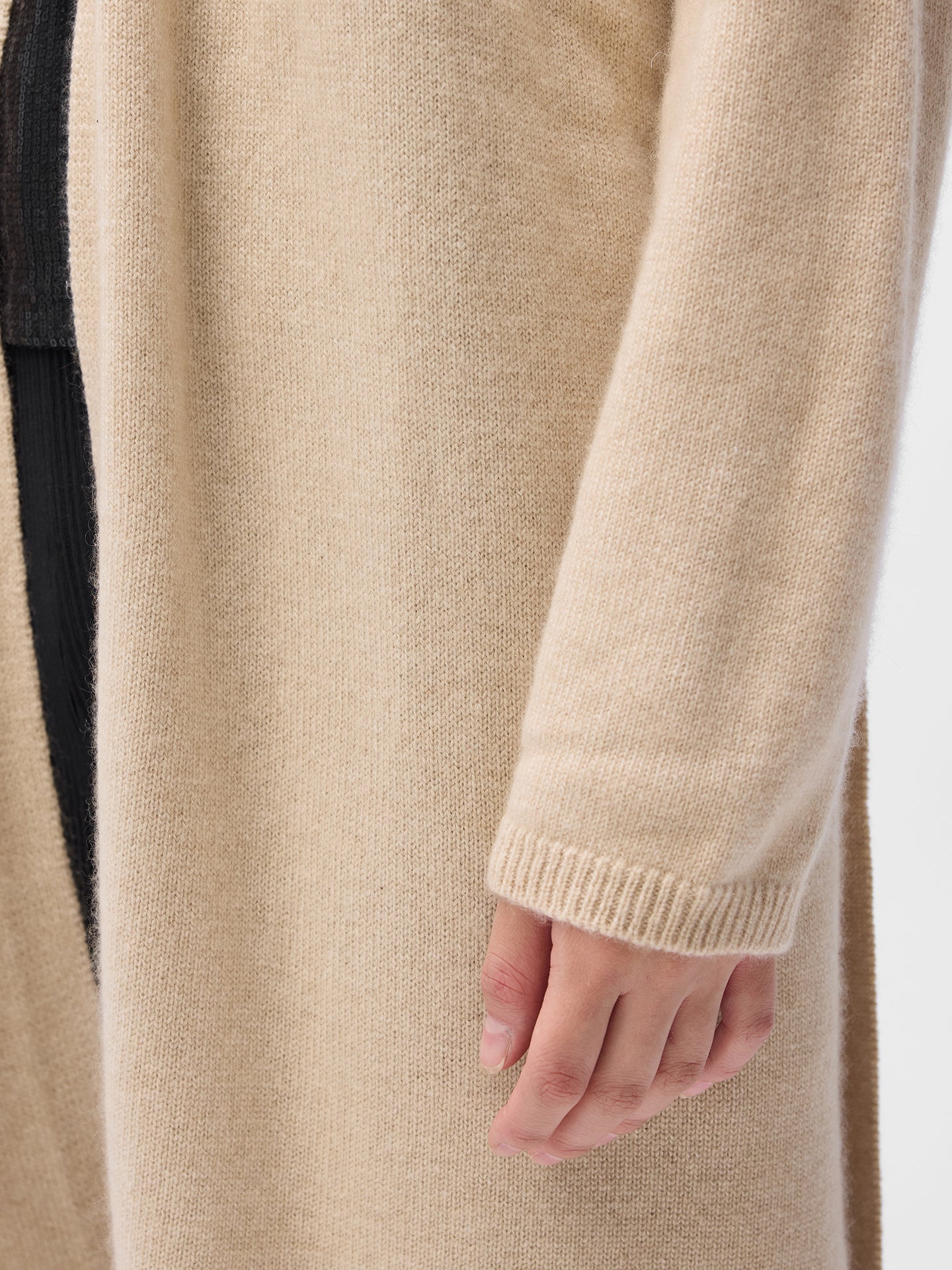 Robe longue de maternité en cachemire