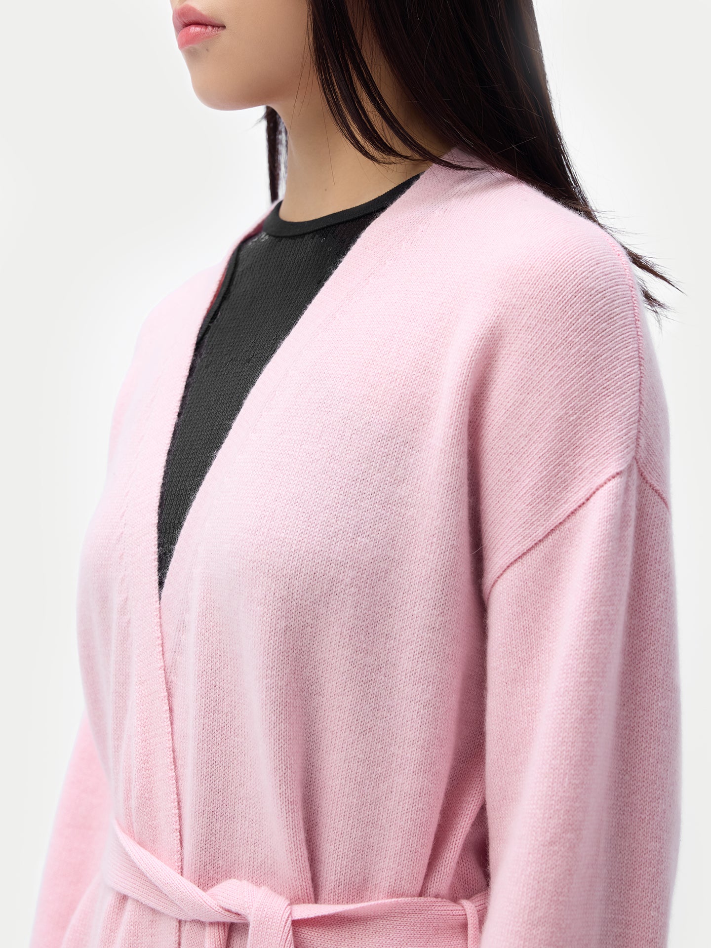 Robe longue de maternité en cachemire