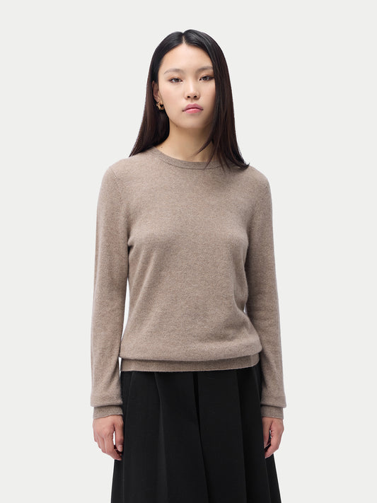 Pull col rond en cachemire Essential pour femmes Couleur Organique