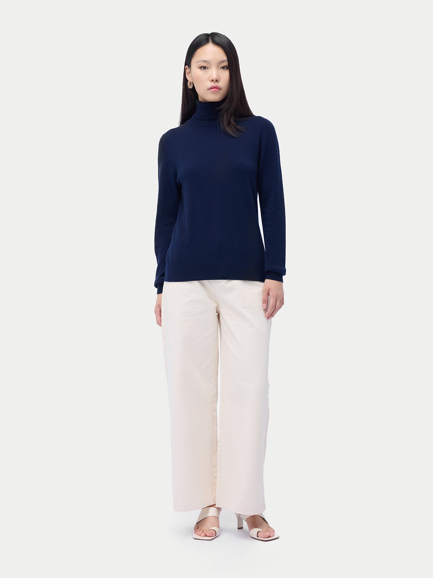 Pull col roulé en cachemire Essential pour femmes