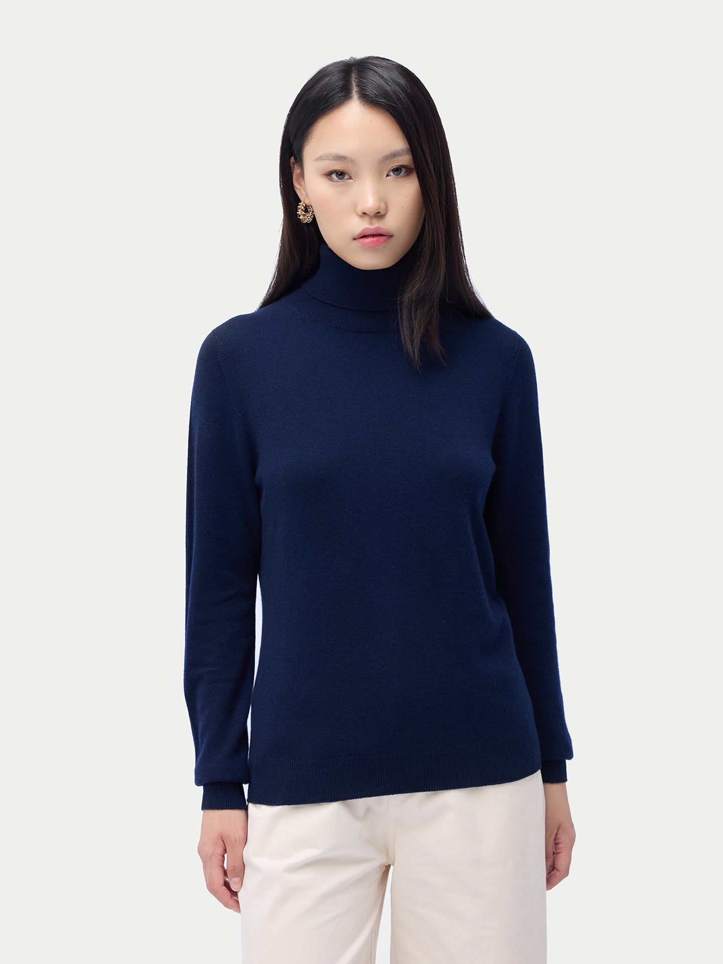 Pull col roulé en cachemire Essential pour femmes