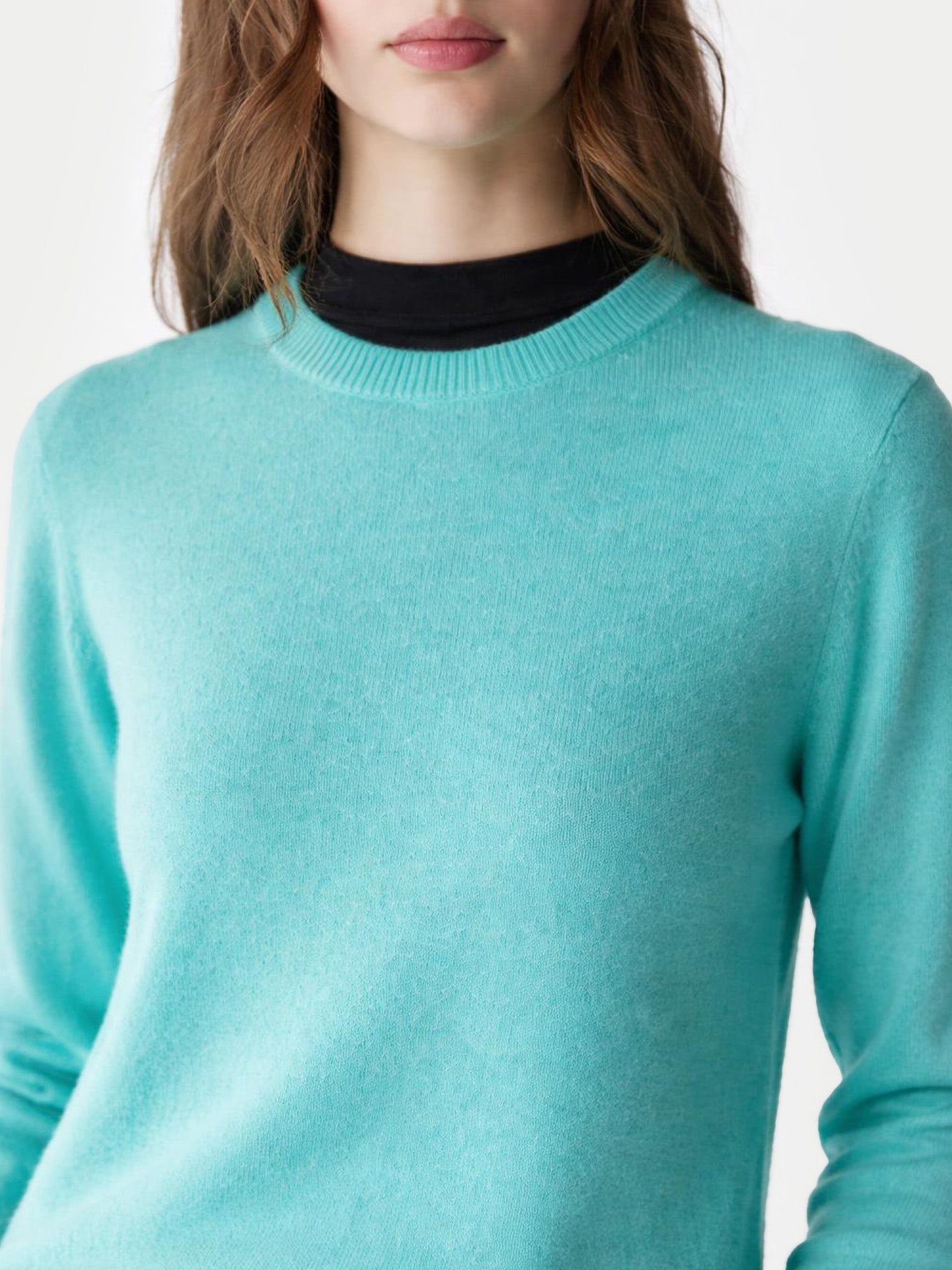 Pull col rond en cachemire Essential pour femmes
