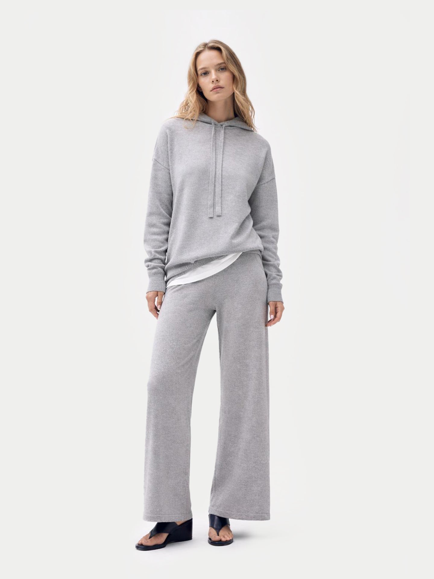 Pull à capuche en cachemire