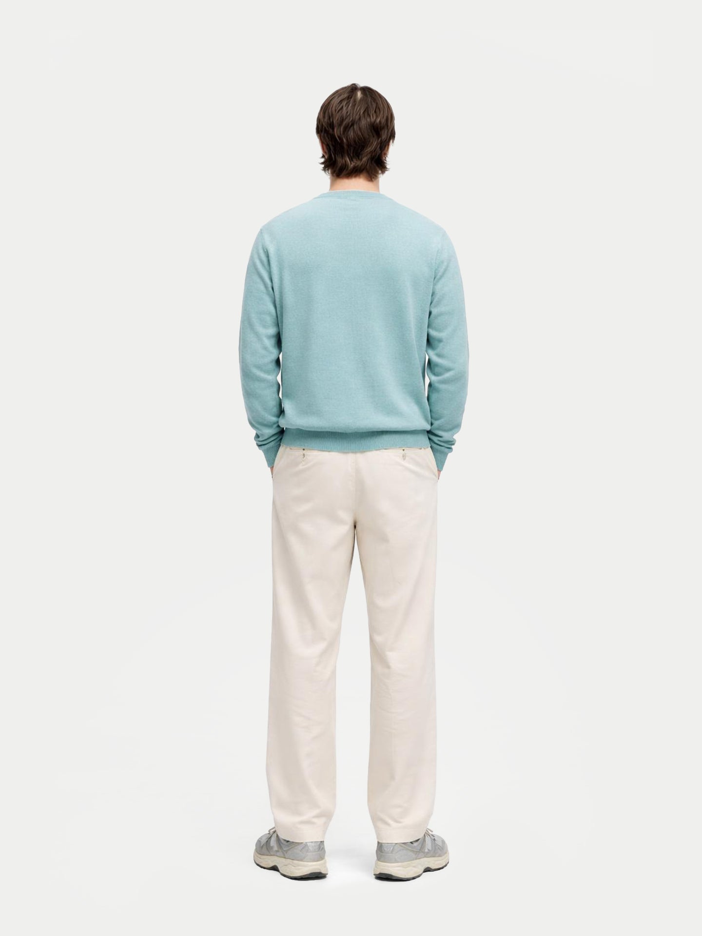 Pull col rond en cachemire Essential pour hommes