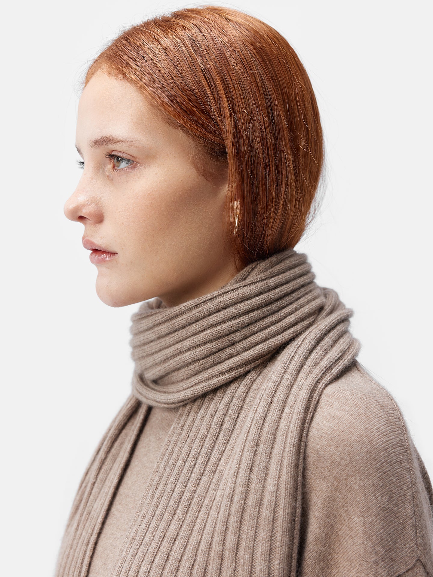 GOBI - Responsible Cashmere - Echarpe en cachemire côtelé