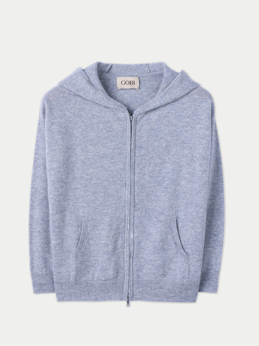 Sweat à capuche zippé unisexe
