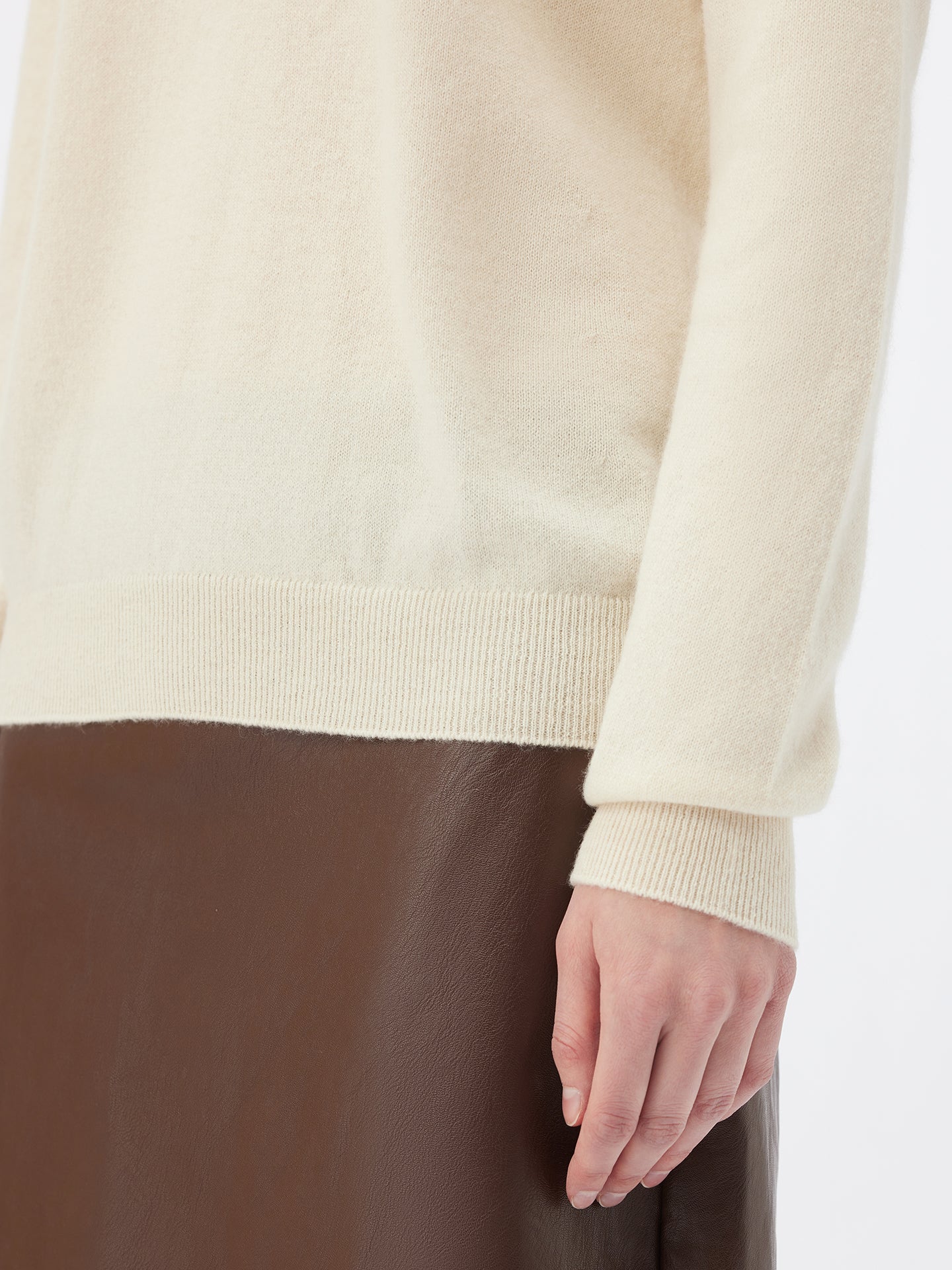 Col roulé femme en cachemire Blanc - Gobi Cashmere 