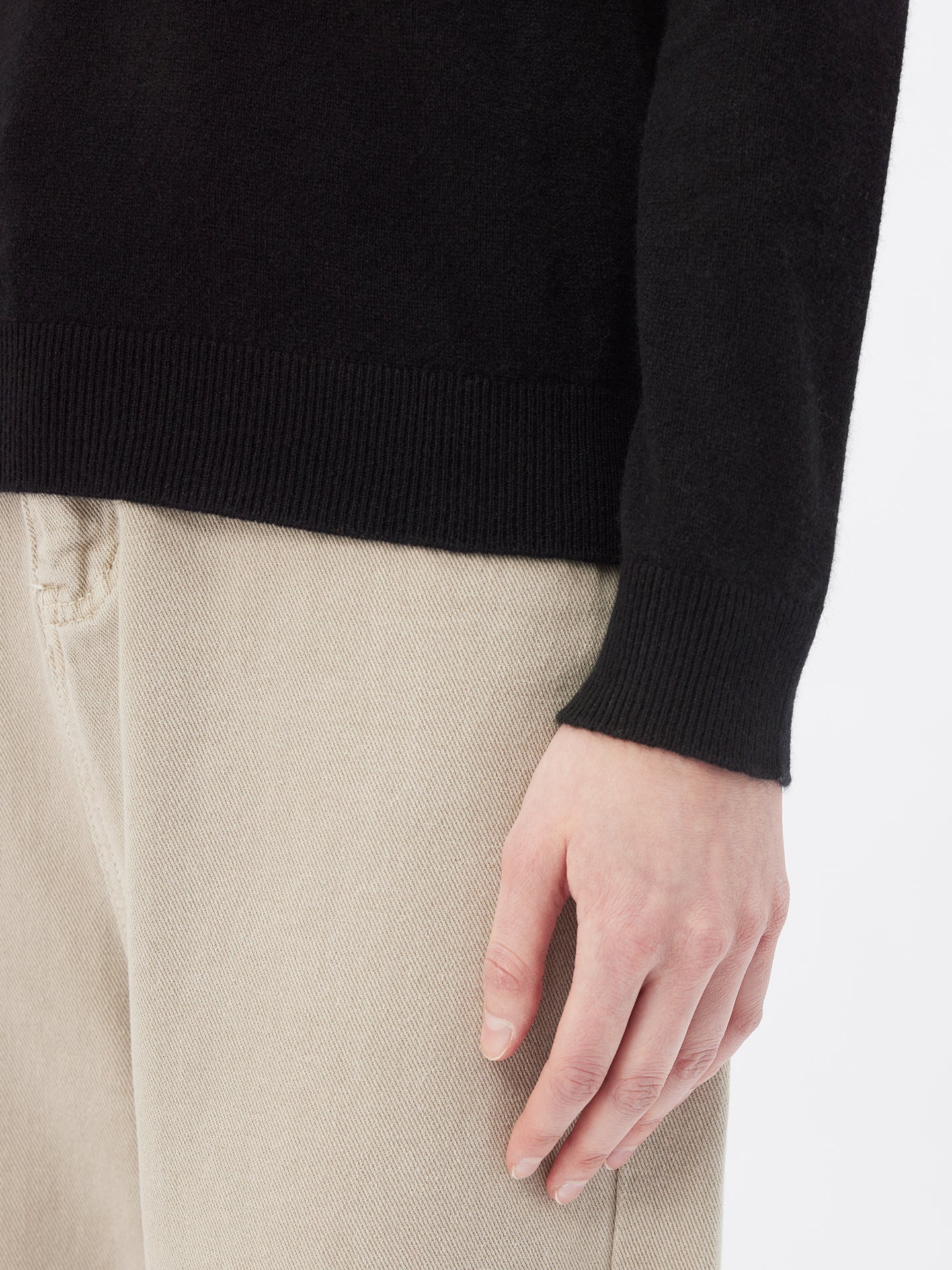 Col roulé femme en cachemire noir - Gobi Cashmere