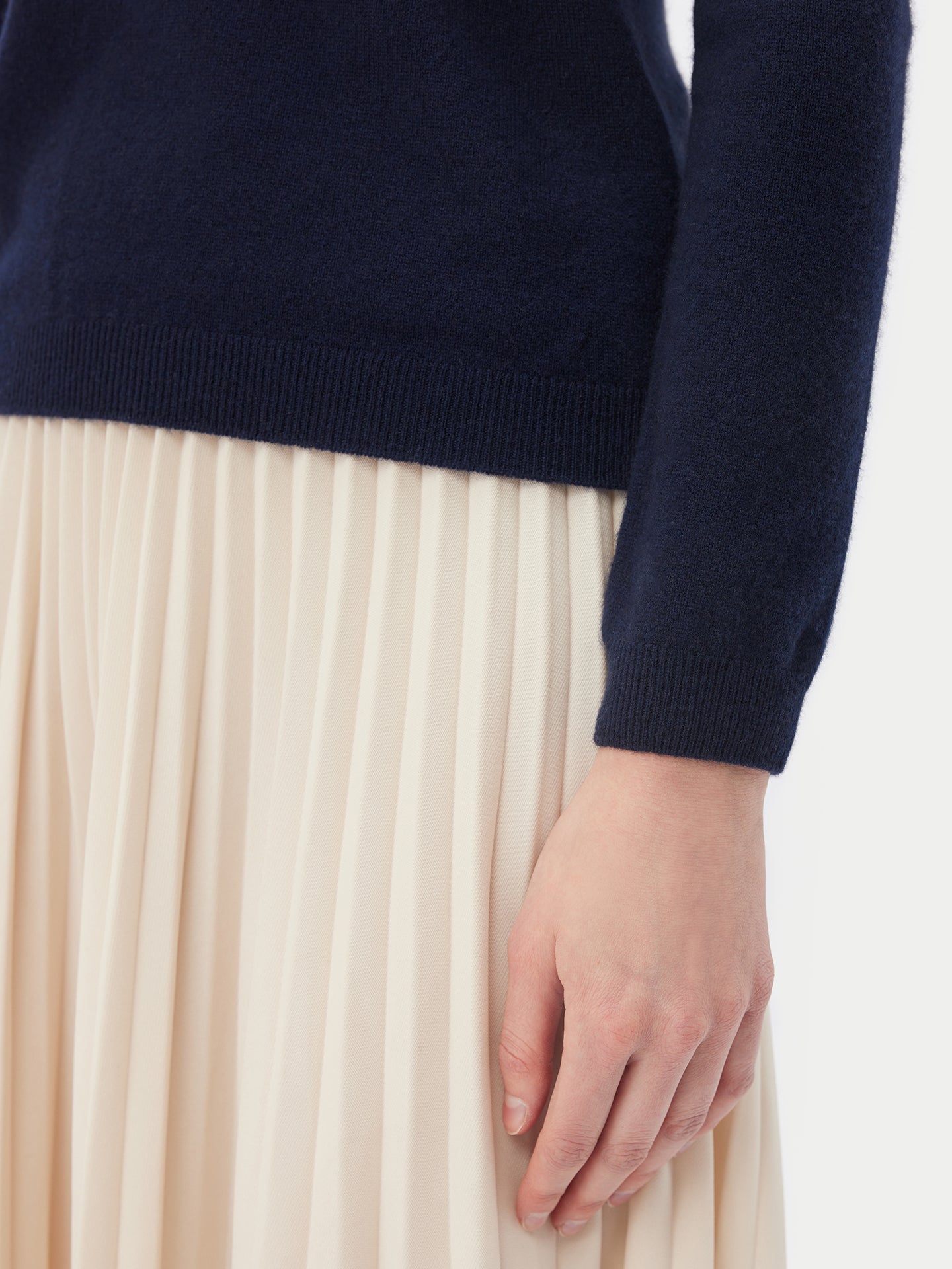 Col roulé femme en cachemire marin - Gobi Cashmere