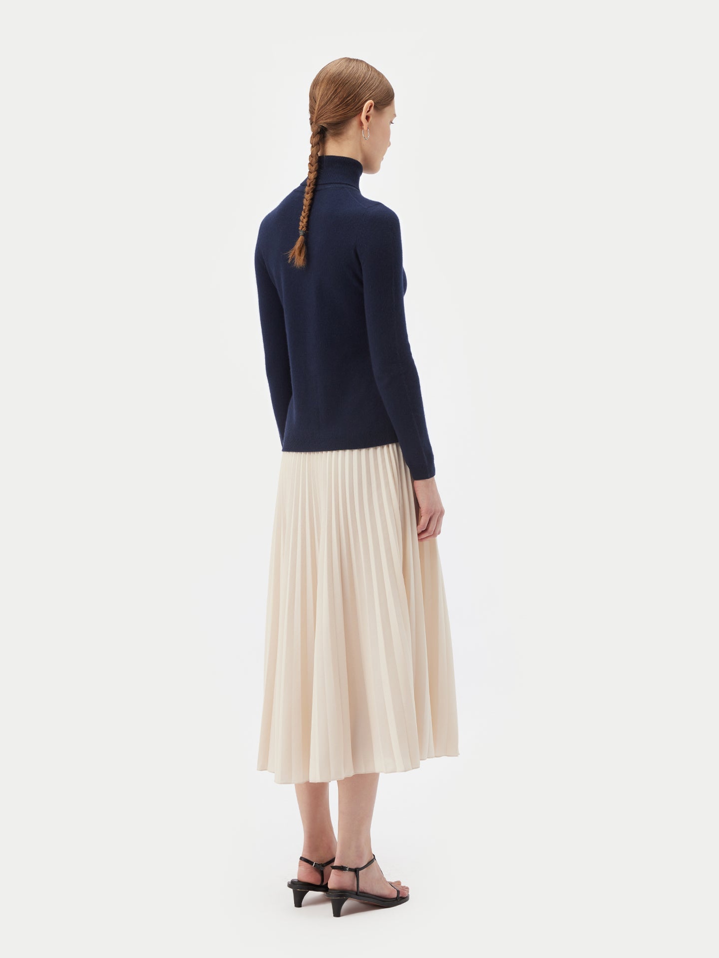 Col roulé femme en cachemire marin - Gobi Cashmere