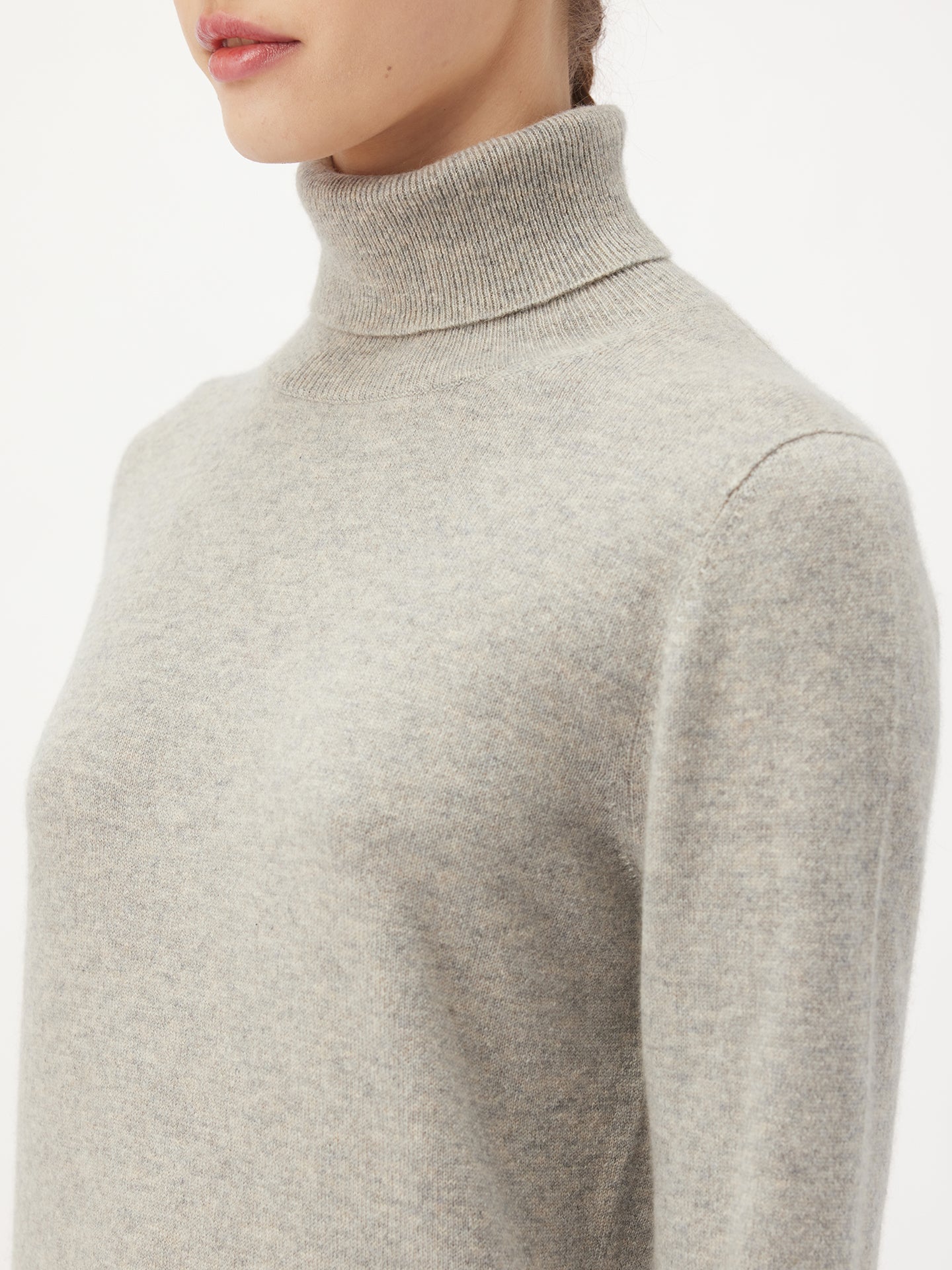 Col roulé femme en cachemire Gris - Gobi Cashmere
