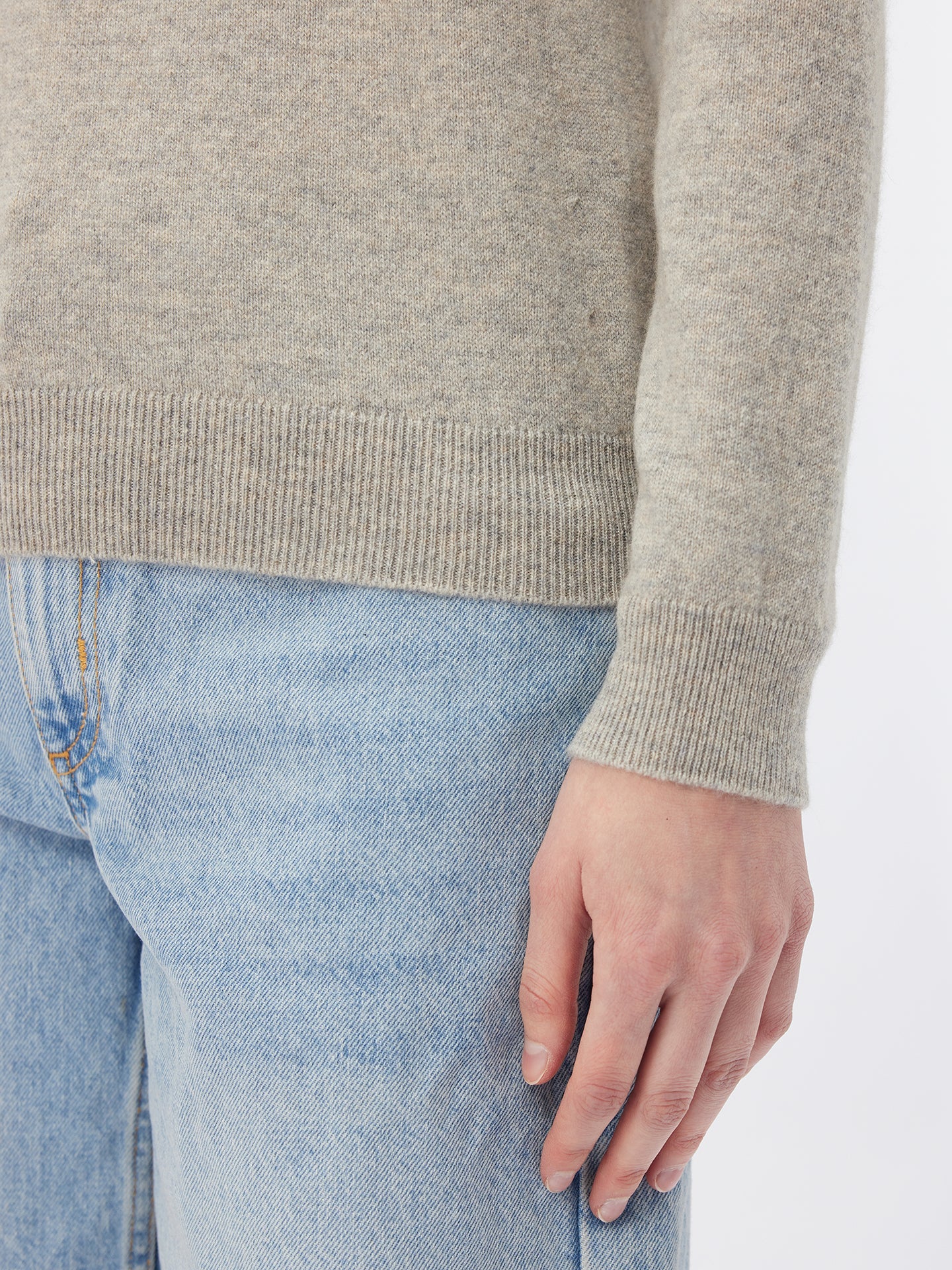 Col roulé femme en cachemire Gris - Gobi Cashmere