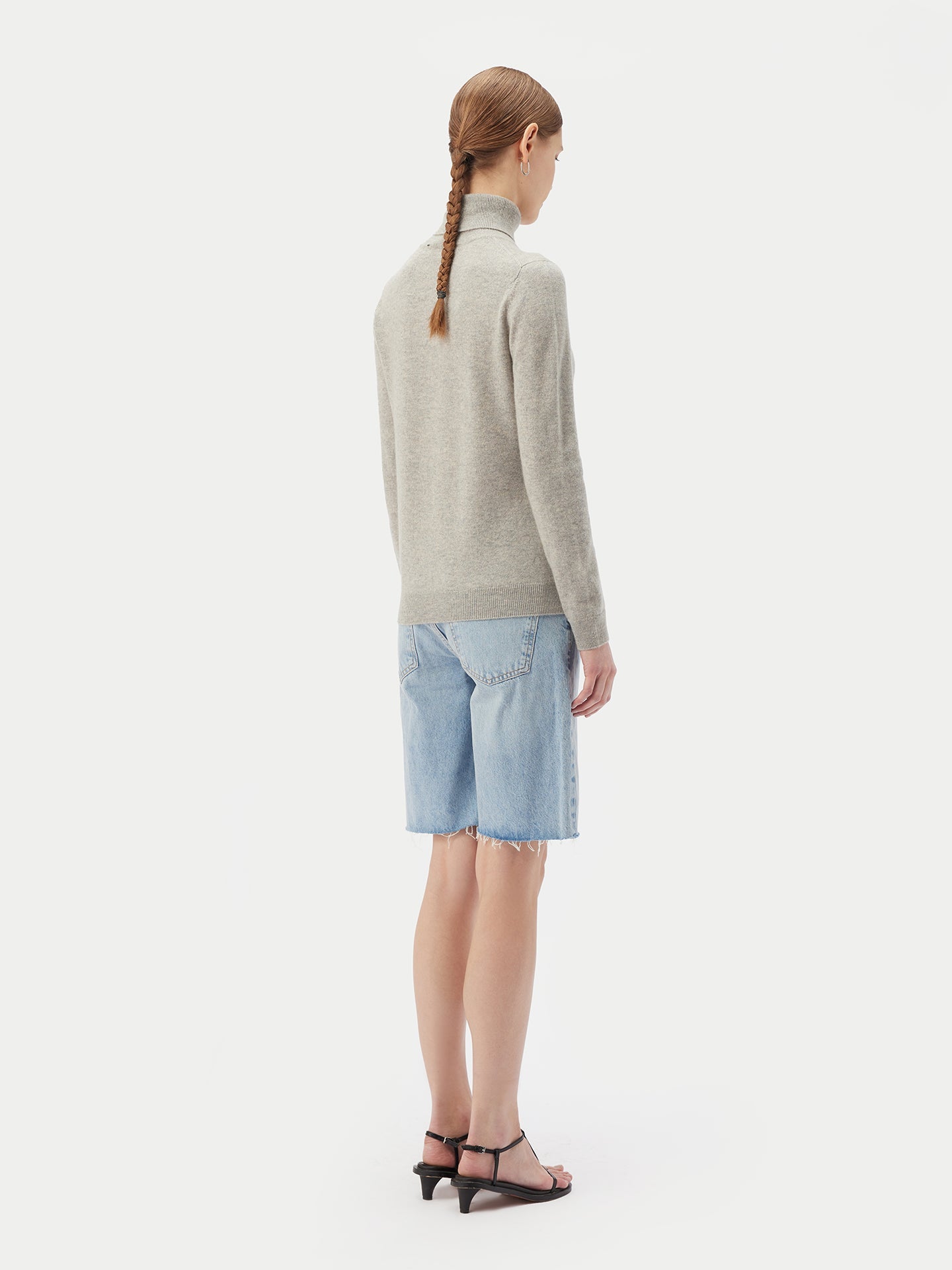 Col roulé femme en cachemire Gris - Gobi Cashmere