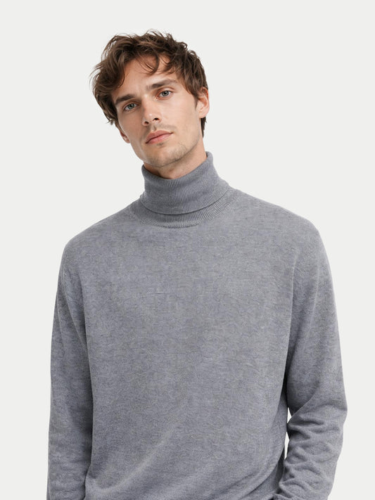Pull col roulé en cachemire Essential pour hommes