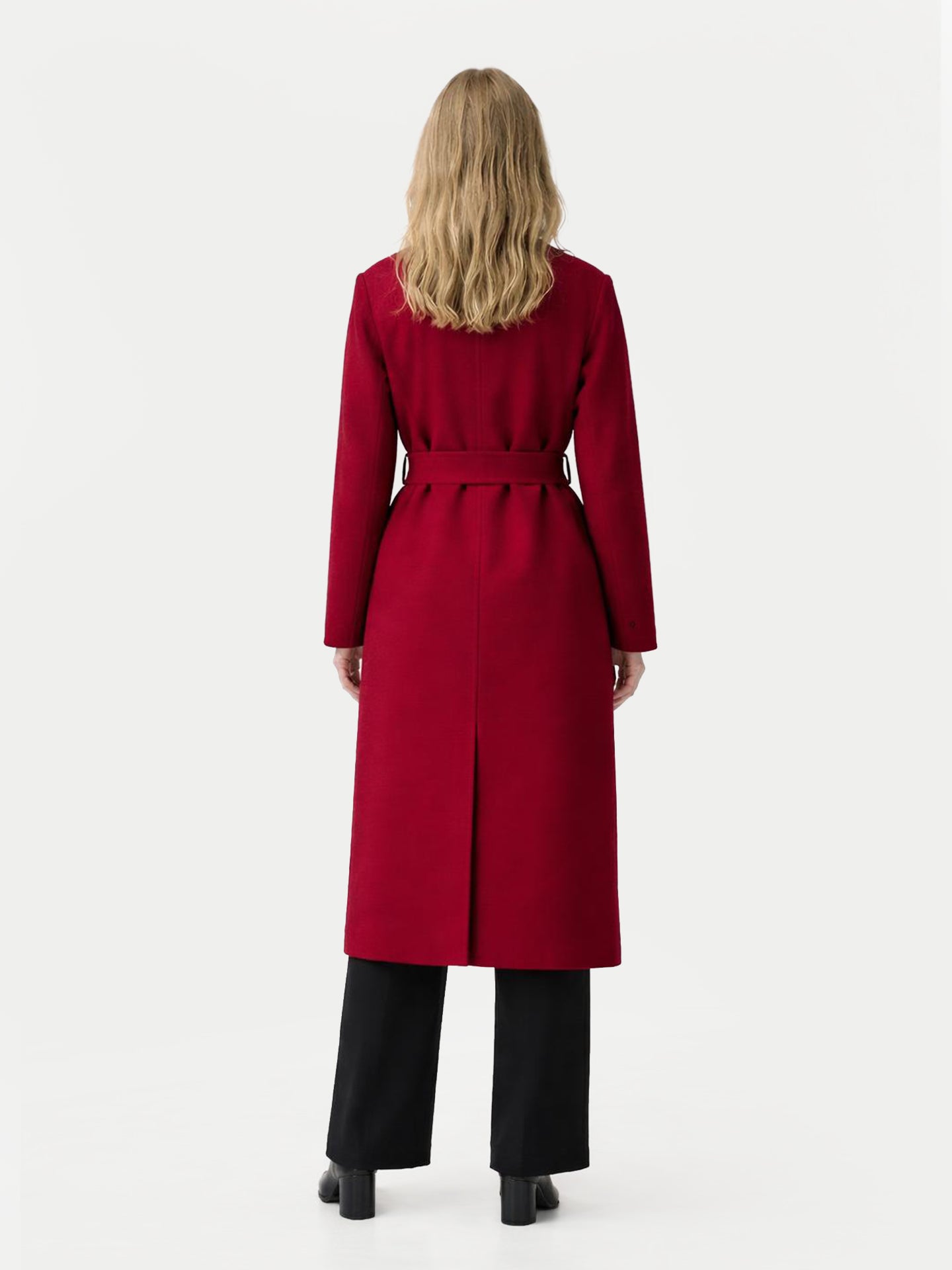 Manteau Femme à Double Boutonnage en Cachemire