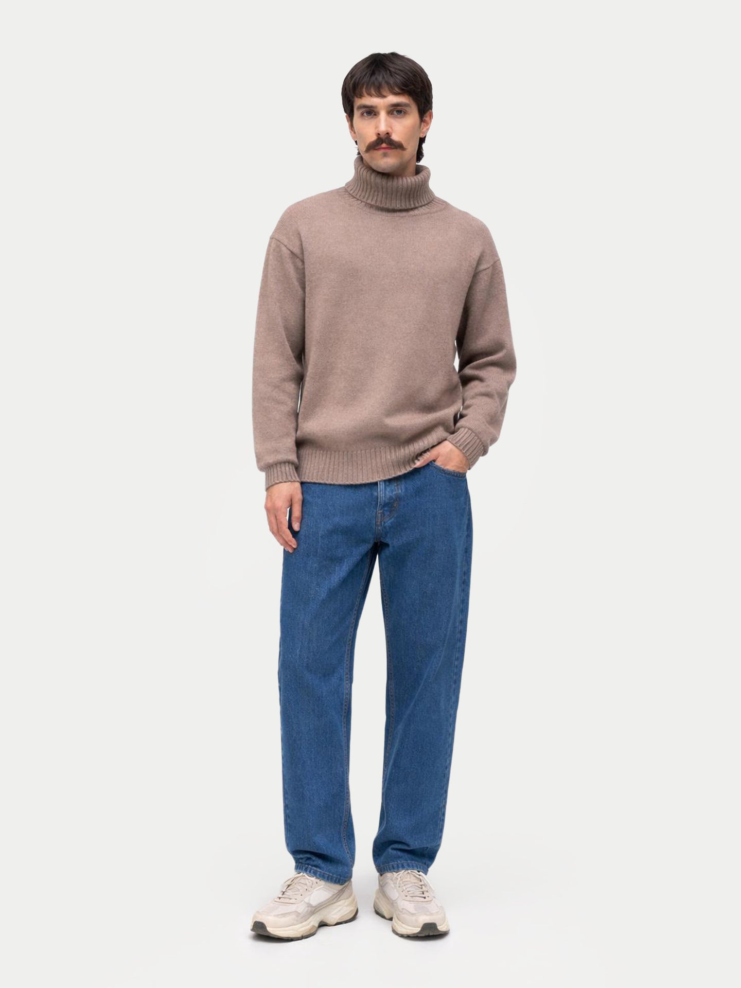 Col roulé en cachemire pour hommes