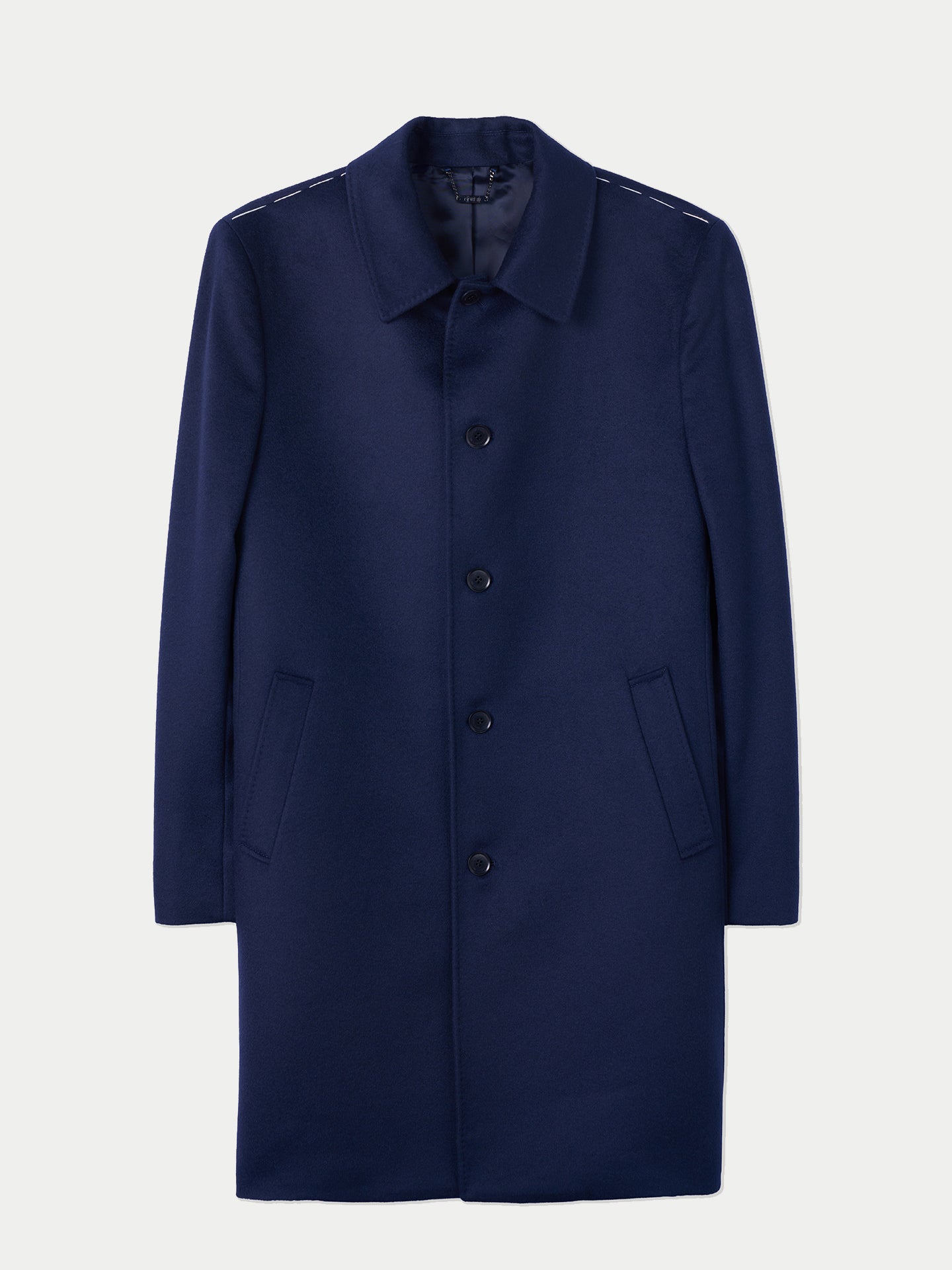 Manteau Homme En Cachemire À Simple Boutonnage