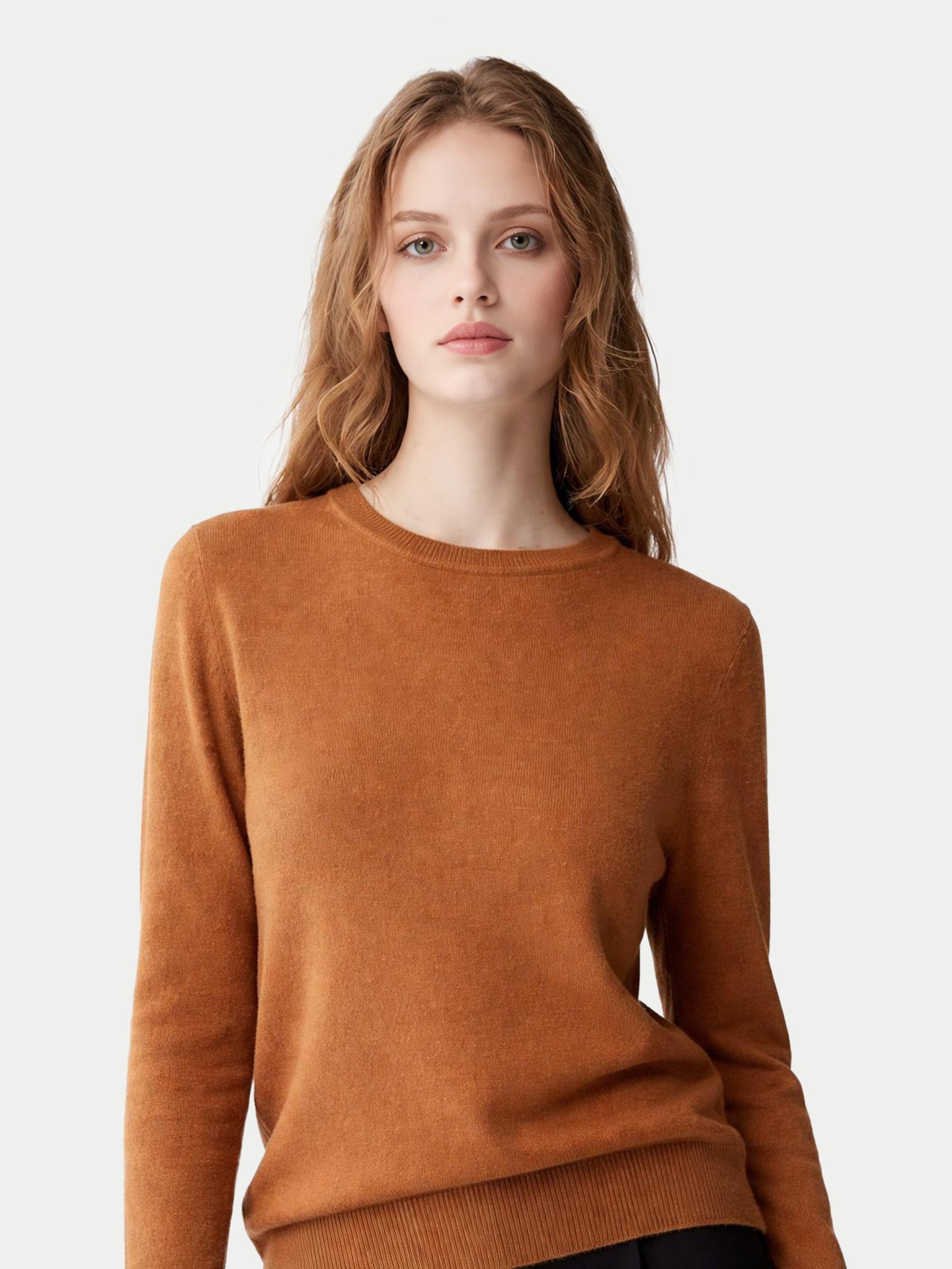 Pull col rond en cachemire Essential pour femmes